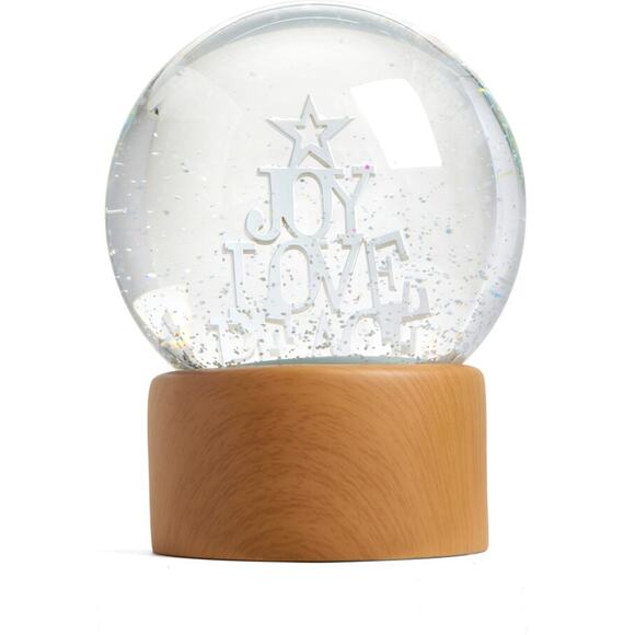NiB Nordstrom Light Up Joy Love Peace Christmas Snowglobe - Picture 1 of 6